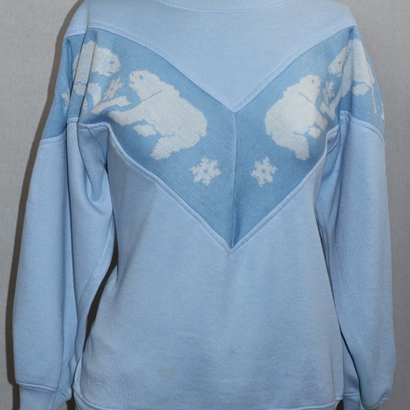 Fashion Force Icy Blue Polar Bear Sweater - Picture 4 of 11